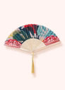 Powder Design Satin Fan - Exotic Leaves