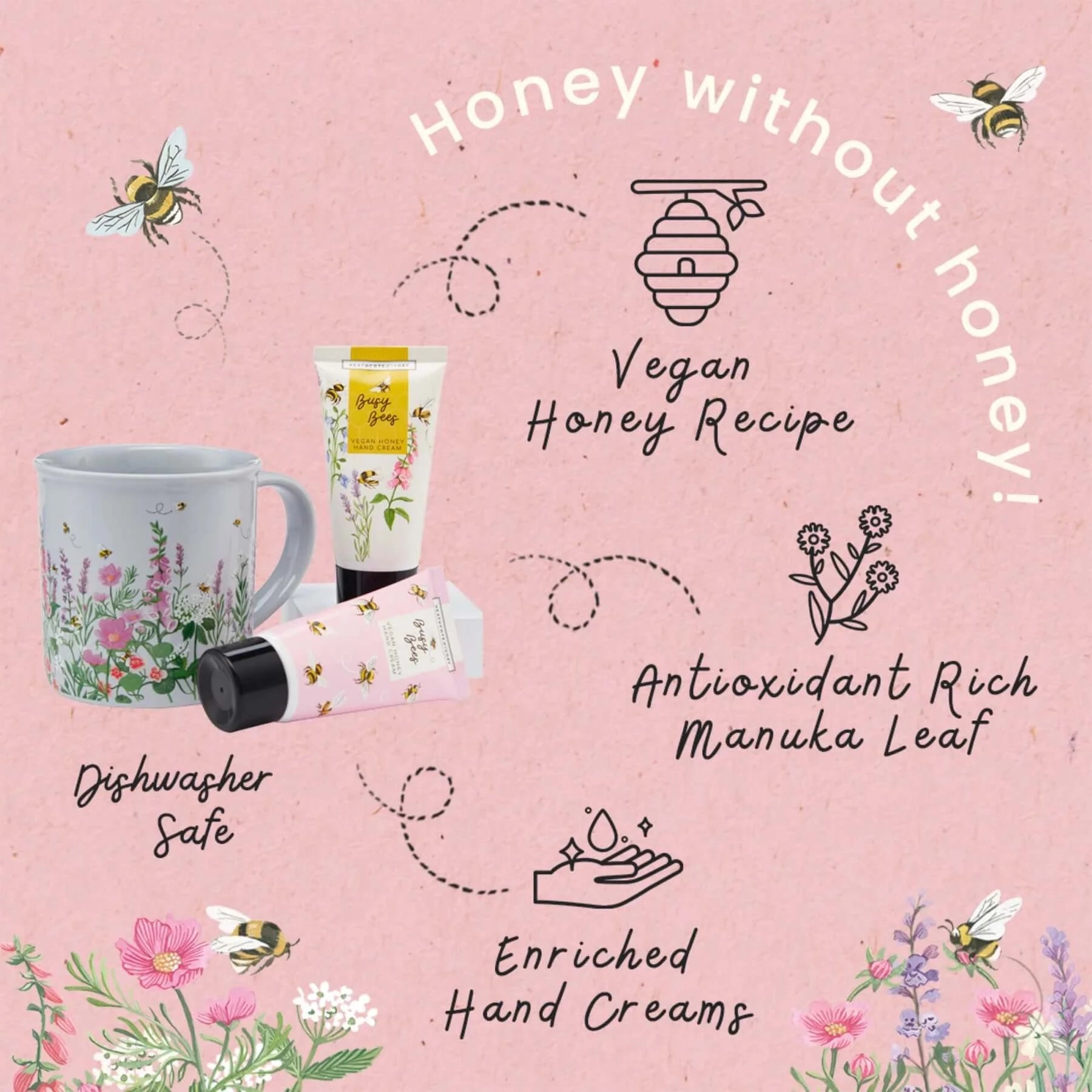 Heathcote & Ivory Busy Bees Mug Set