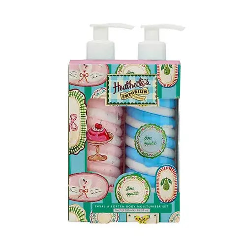 Heathcote's Emporium Vintage Fayre Swirl & Soften Body Moisturiser Set