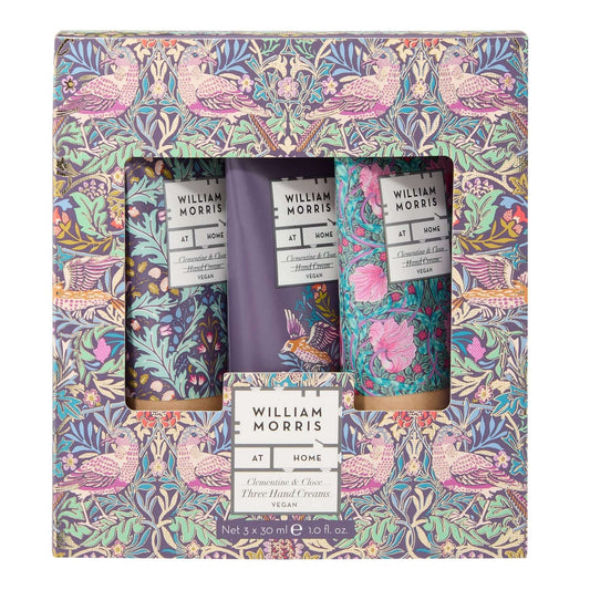 William Morris At Home Bird & Yare Three Hand Creams, 3 x 30ml