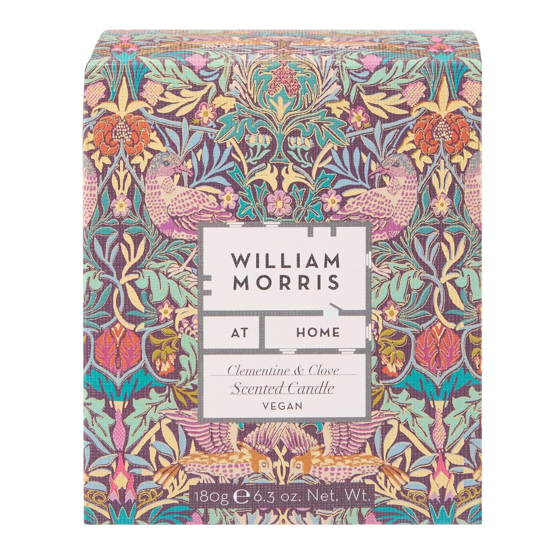 William Morris At Home Bird & Yare Clementine & Clove Scented Candle, 180g