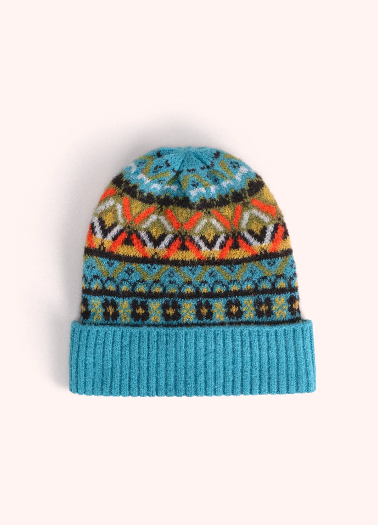 Powder Design Fair Isle Beanie hat - Teal