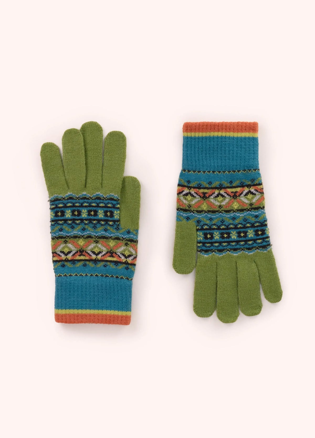 Powder Design Faie Isle Gloves - Teal