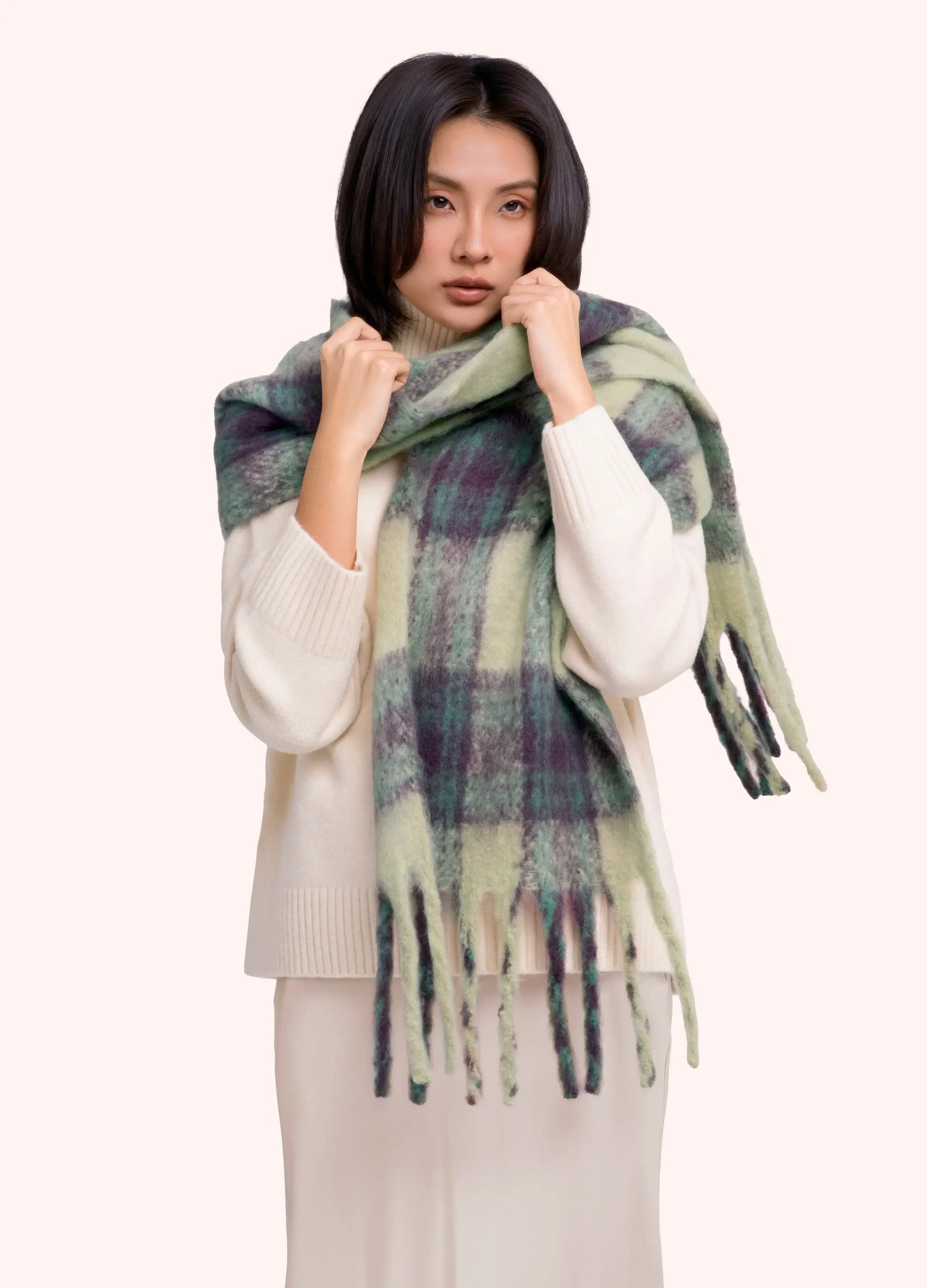 Powder Design Flora Cosy Scarf - Damson