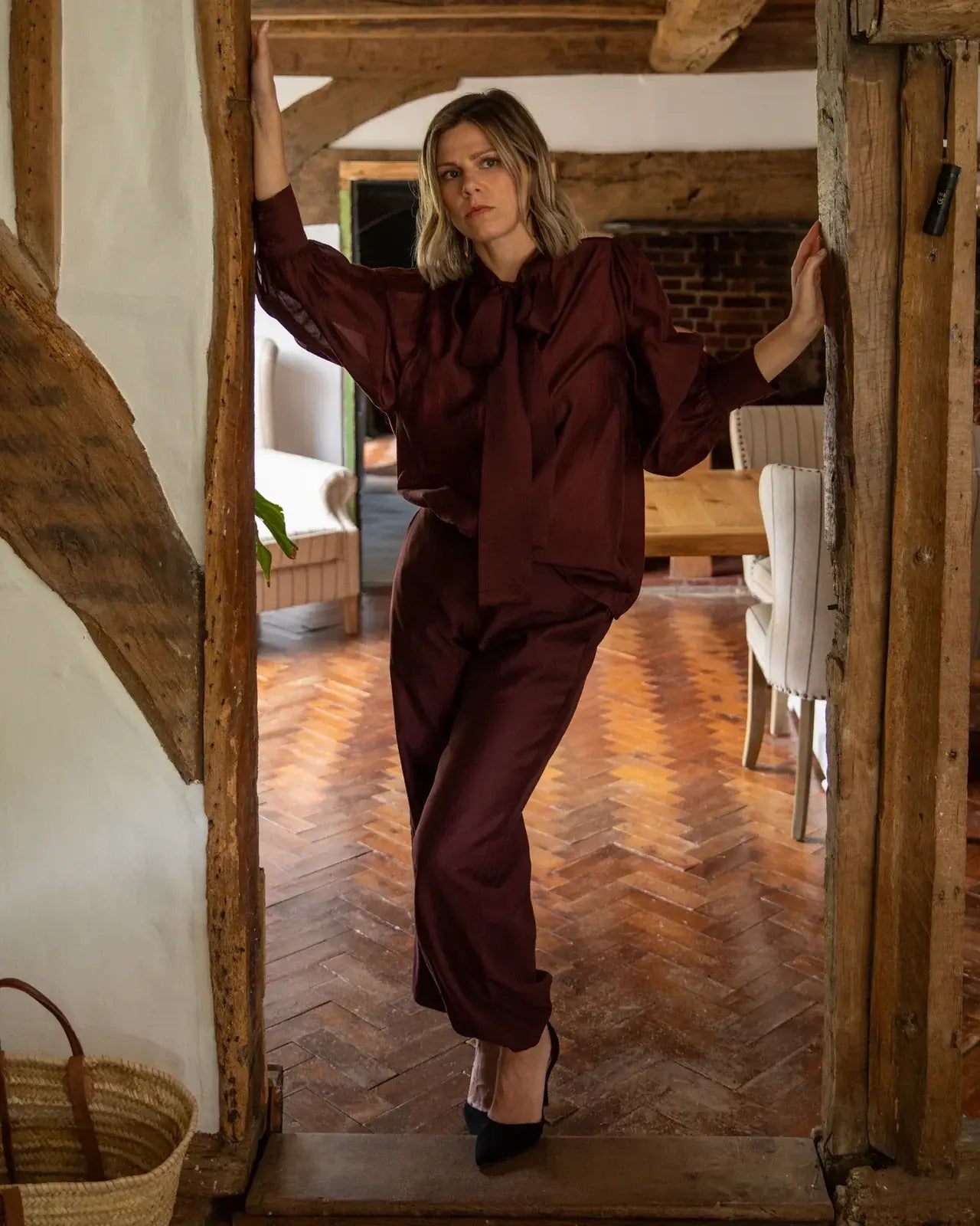 Chalk UK - Frances Shirt Burgundy