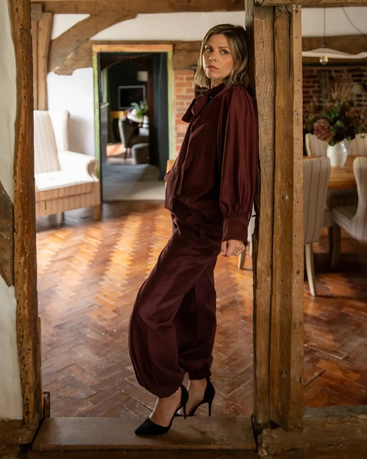 Chalk UK - Frances Shirt Burgundy