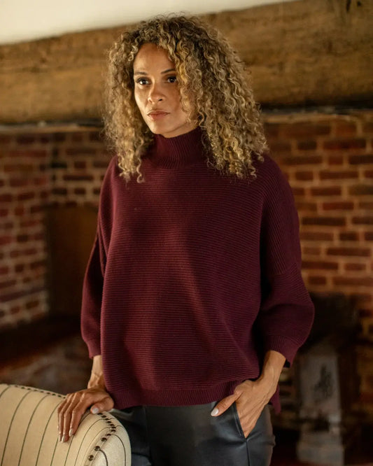Chalk UK - Vicki Jumper Merlot