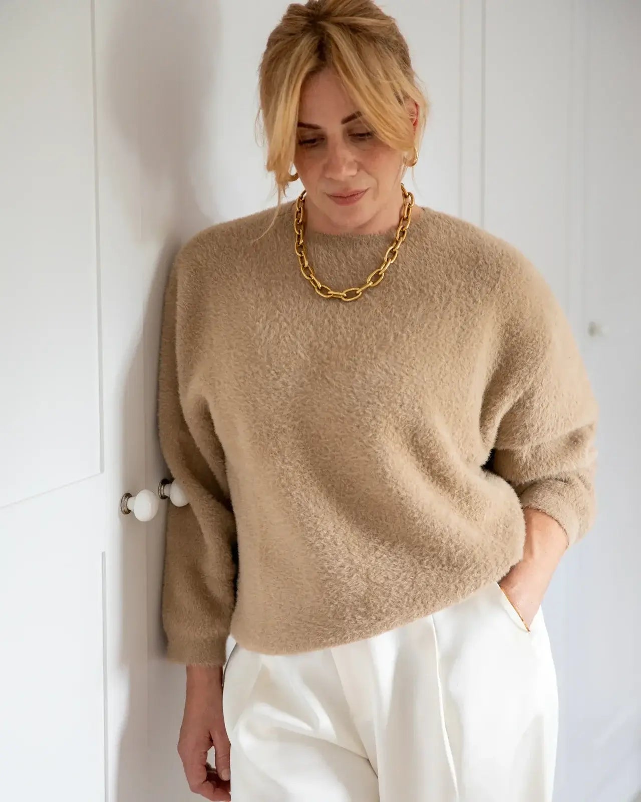 Chalk UK - Ruby Jumper Light Tan