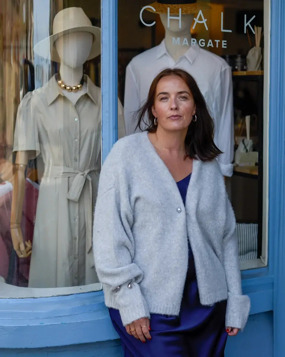 Chalk UK - Grace Cardigan - Silver