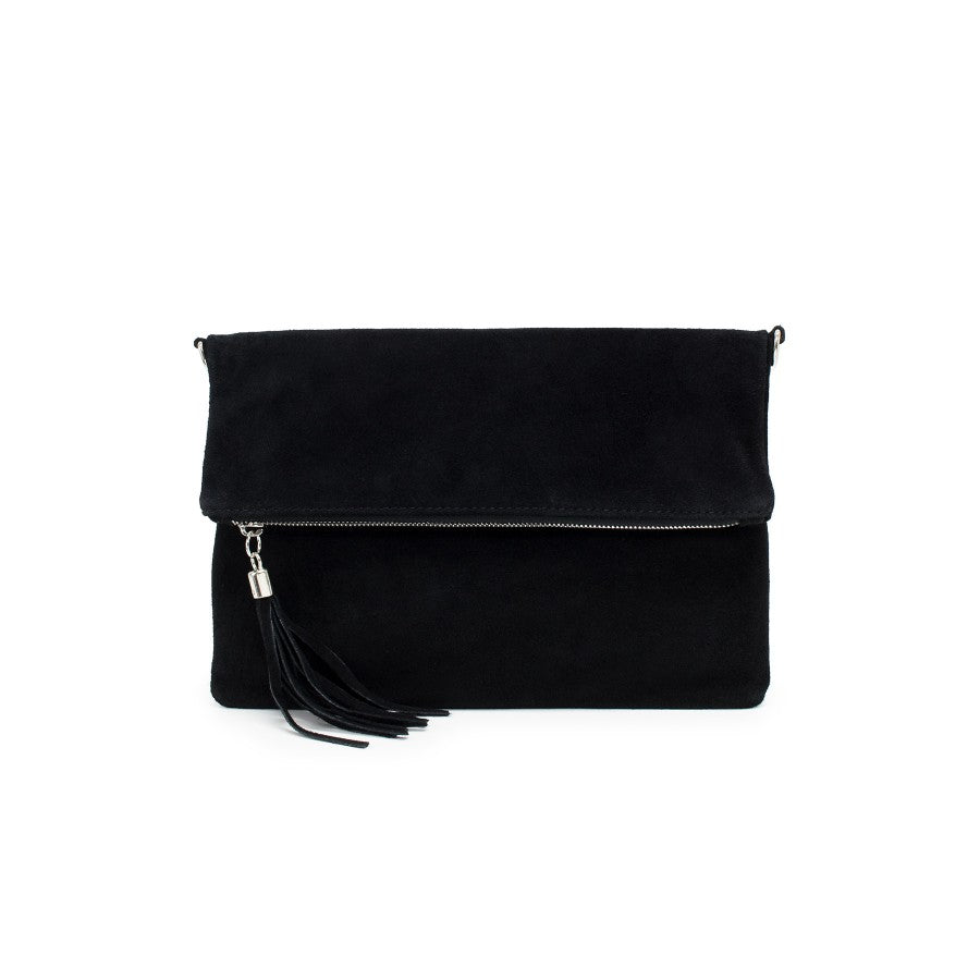 Real Suede Folded Pouch Bag (11 colours)