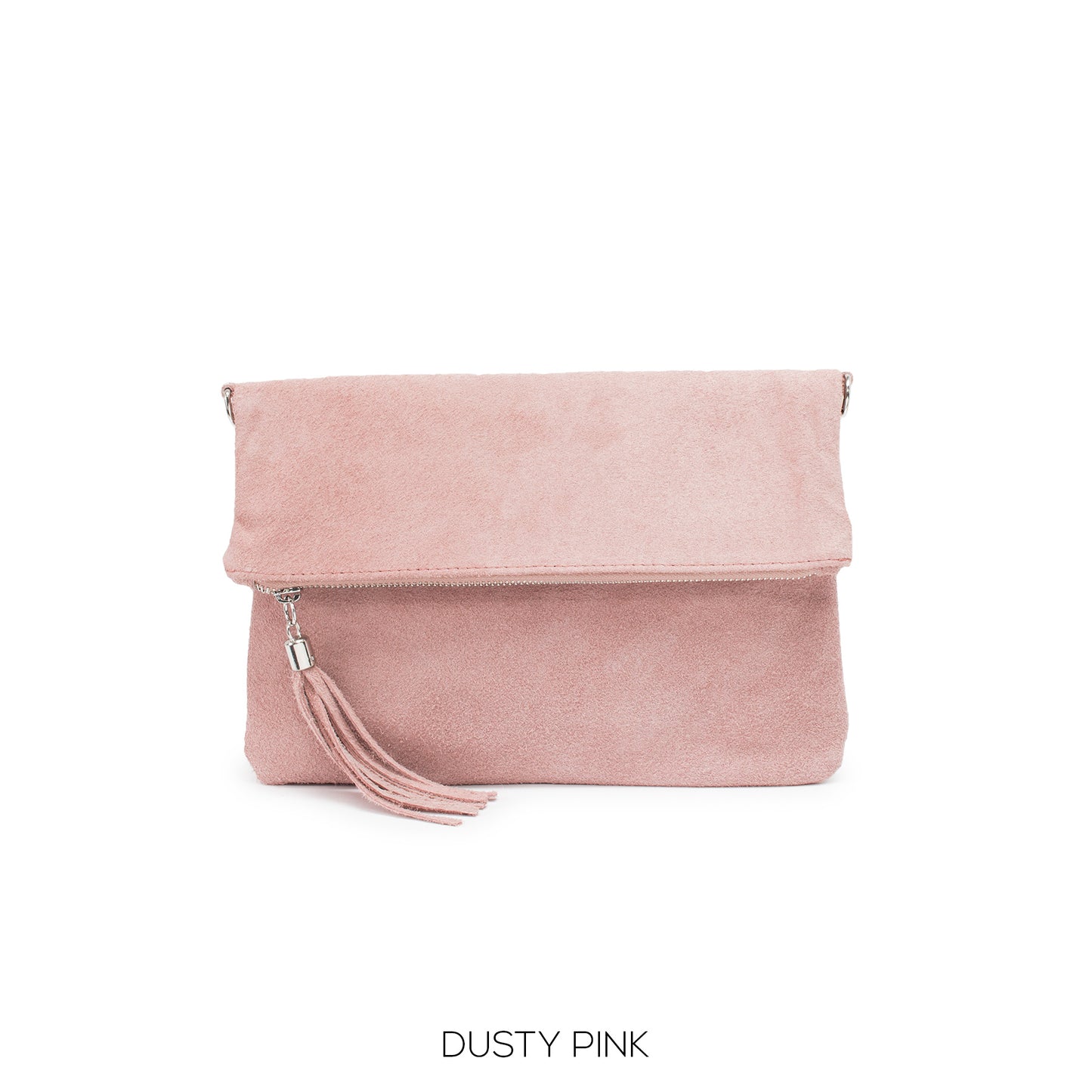 Real Suede Folded Pouch Bag (11 colours)