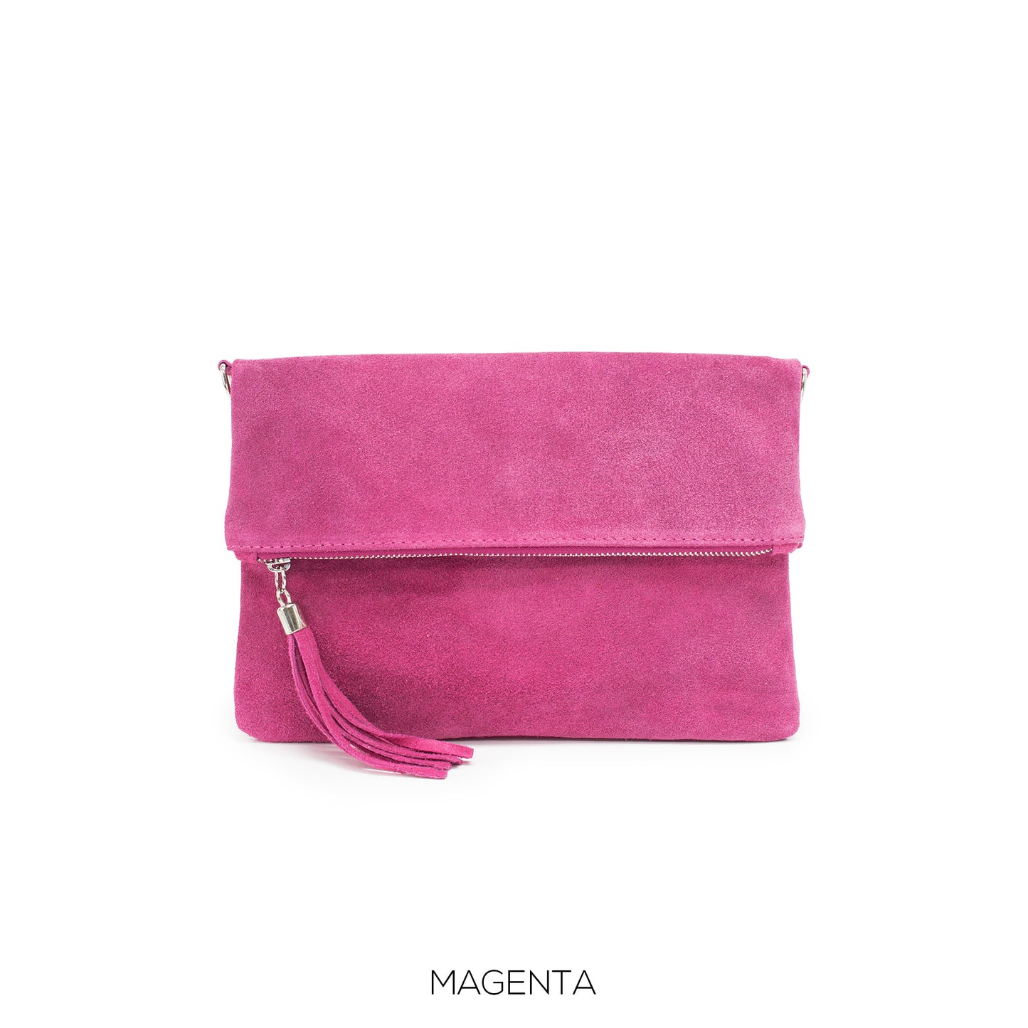 Real Suede Folded Pouch Bag (11 colours)