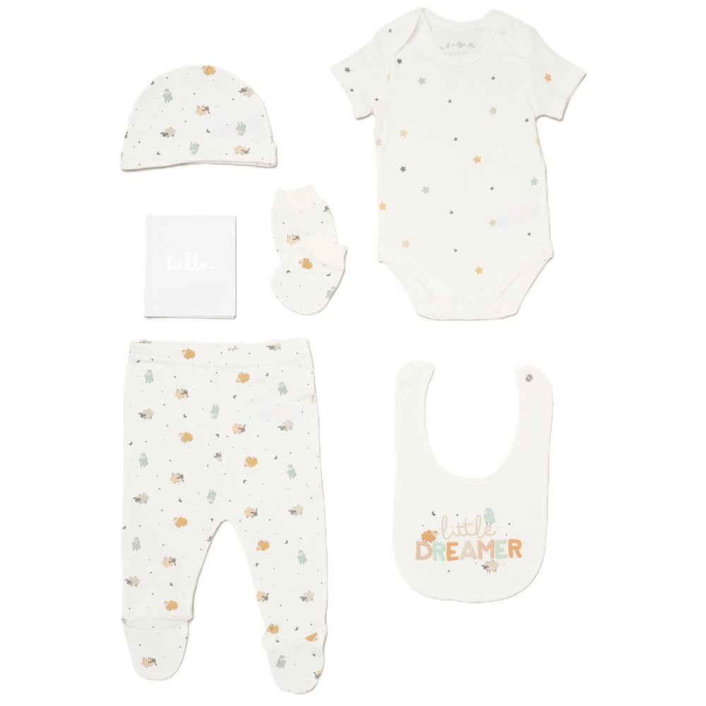 Unisex Baby 'Little Dreamer' 6 Piece Mesh Bag Gift Set (NB-6 Months)