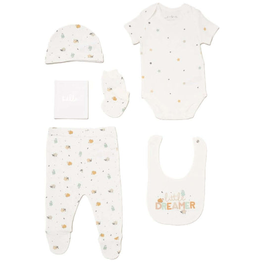 Unisex Baby 'Little Dreamer' 6 Piece Mesh Bag Gift Set (NB-6 Months)