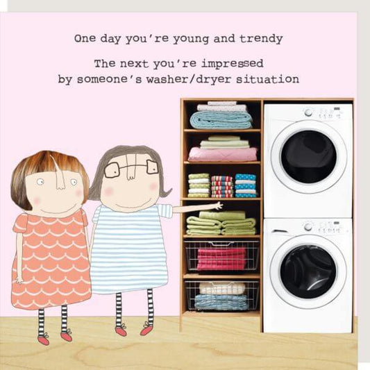 'Washer/Dryer' Novelty Card