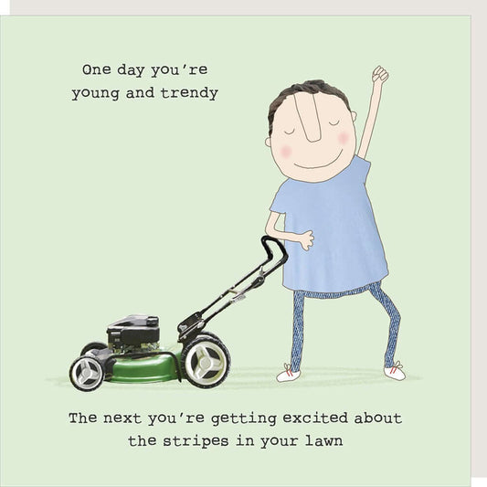 'Lawn Stripes' Novelty Card