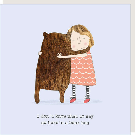 Bear Hug Thinking Of You' Novelty Card