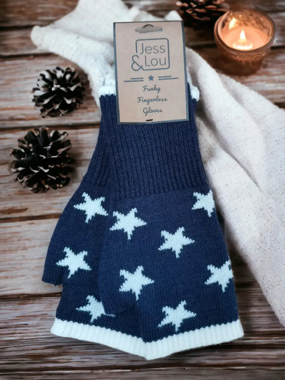 Jess & Lou - Star Fingerless Gloves/Wrist Warmer