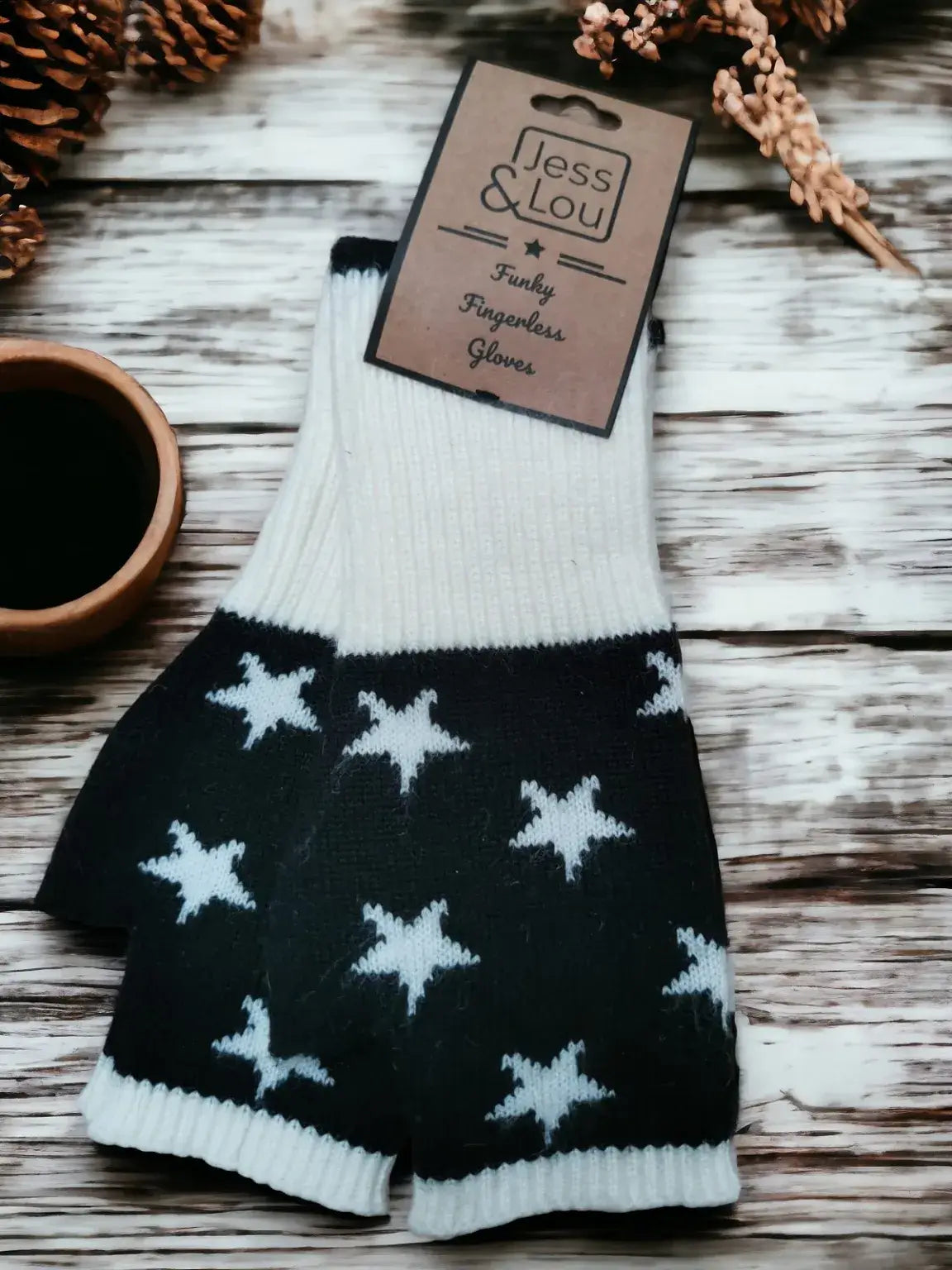 Jess & Lou - Star Fingerless Gloves/Wrist Warmer