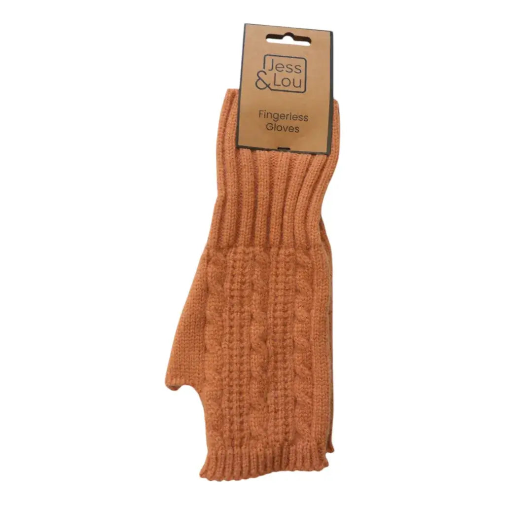 Jess & Lou - Cosy Cable Knit Fingerless Gloves