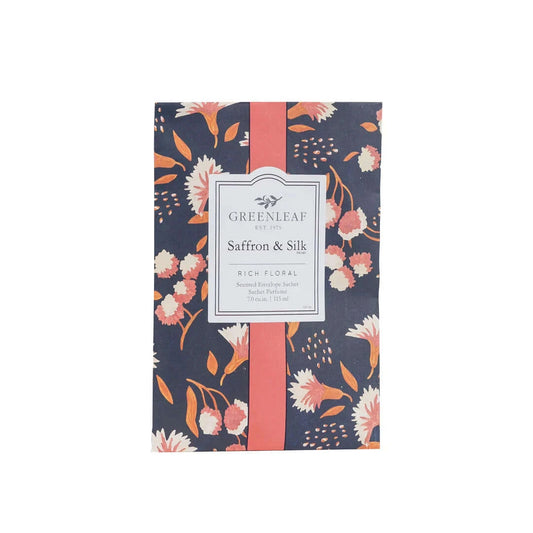 Greenleaf Saffron & Silk Large Scented Sachet