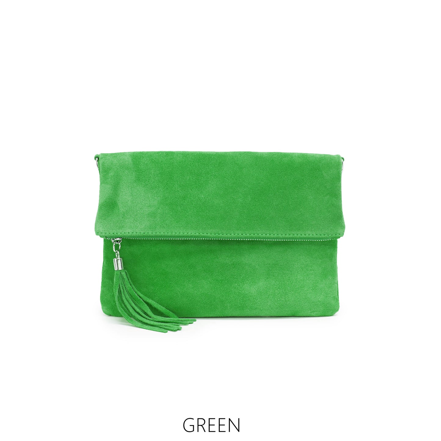 Real Suede Folded Pouch Bag (11 colours)