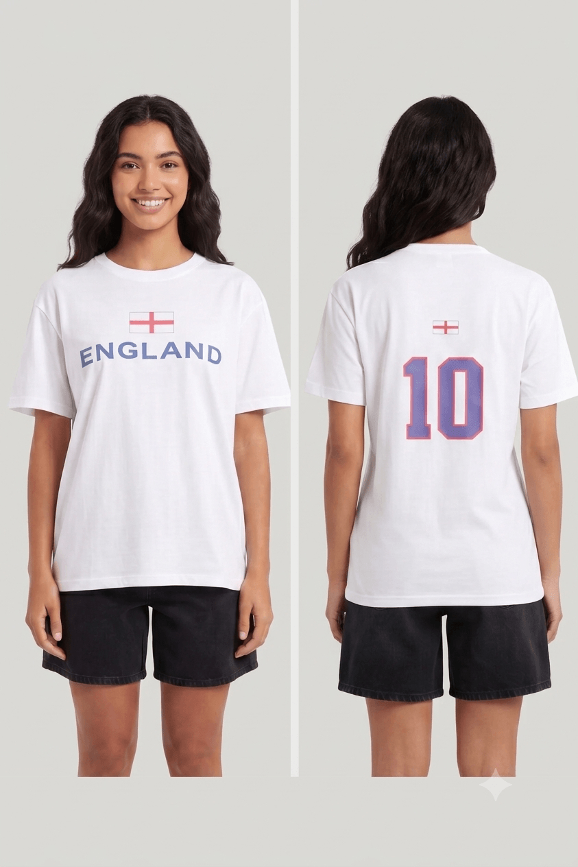 Ladies England Football Relaxed Fit T-Shirt
