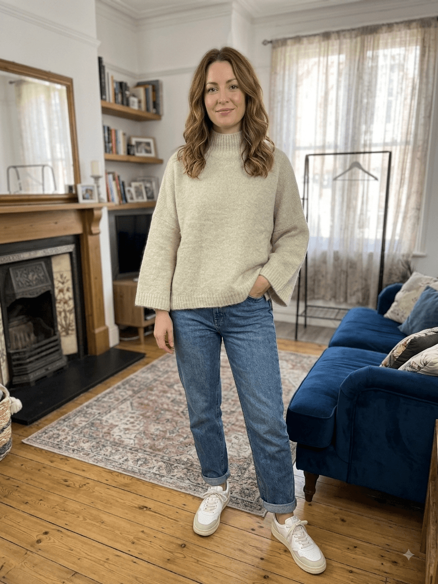 Chalk UK - Vicki Jumper Fluffy Oyster