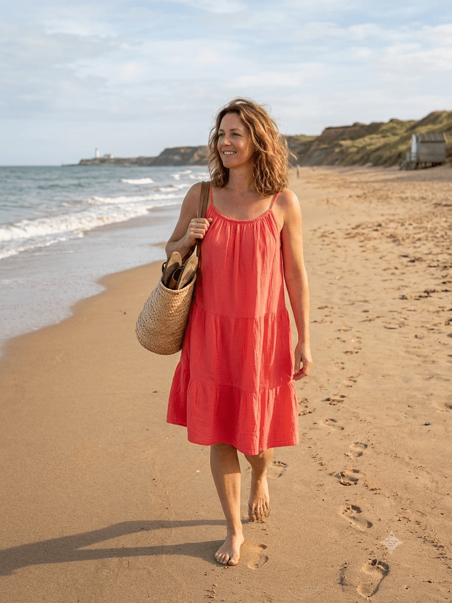 Enita Cheesecloth Cotton Mini Sundress