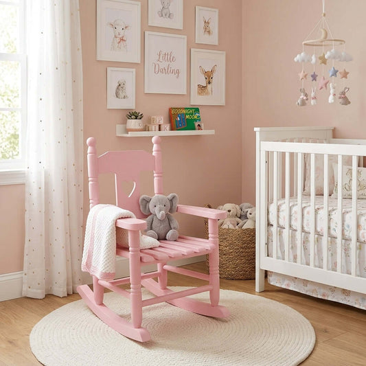 Childrens Pink Rocking Chair