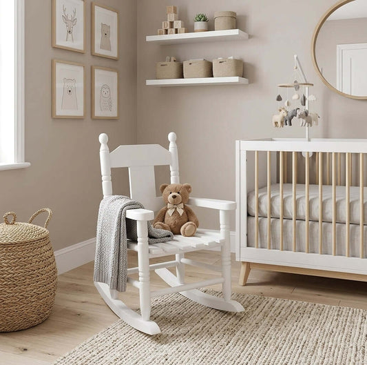 Childrens White Rocking Chair