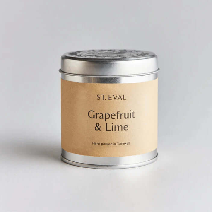 St Eval Artisan Candles - Grapefruit and Lime Scented Tin Candle