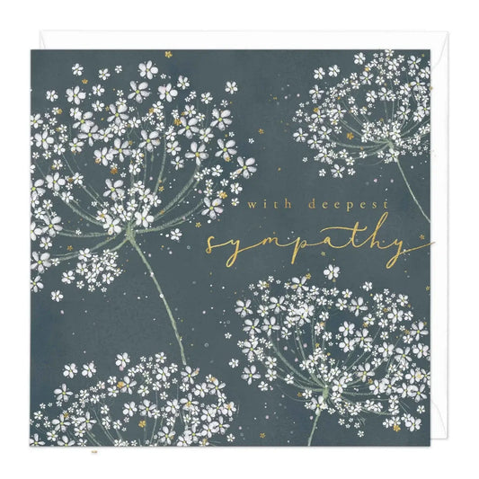 Wild Carrot Sympathy Card