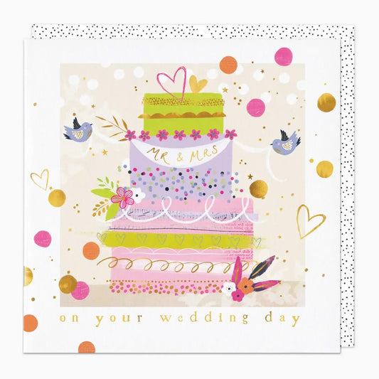 On Your Wedding Day Cake Card