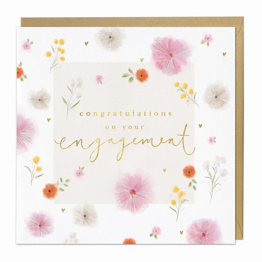 Congratulations Bloom Engagement Card