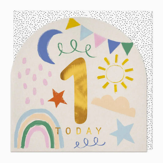 Little Joy First Birthday Card