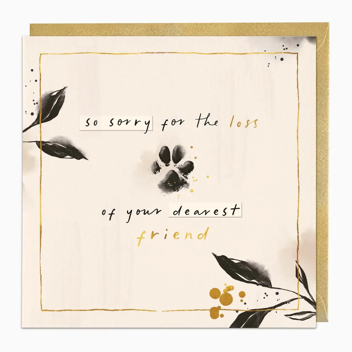Dearest Friend Sympathy Card