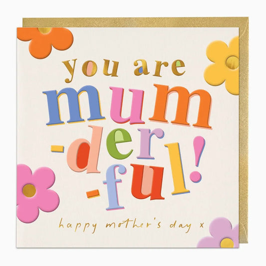 Mum-Der-Ful Mother's Day Card