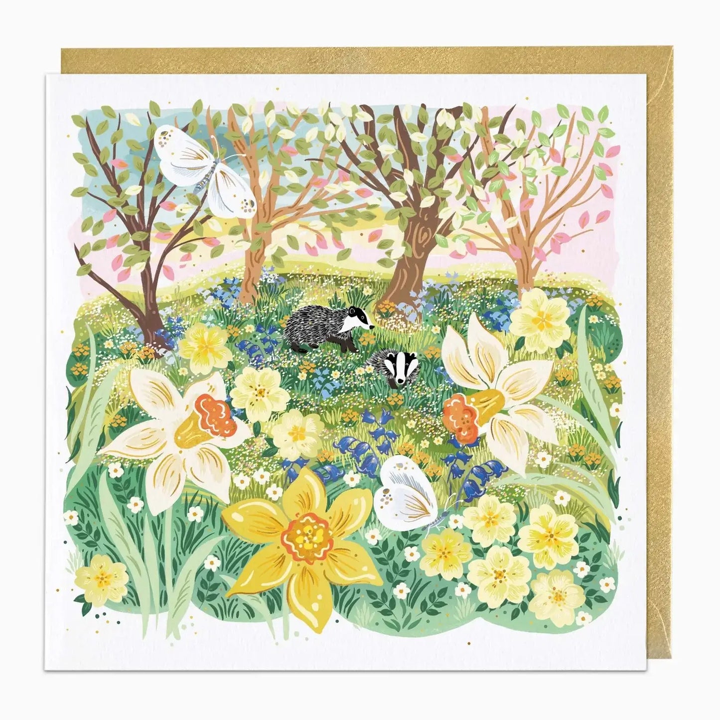 Spring Woodland Scene Card