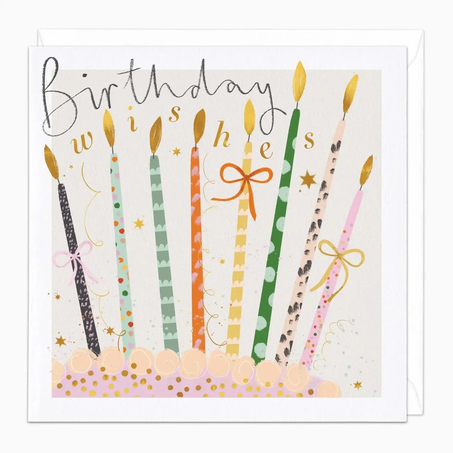 Candles & Bows Birthday Card