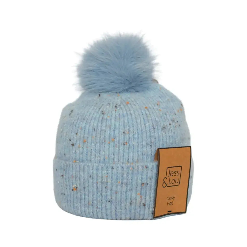 Jess & Lou - Speckle Rib Bobble Hat