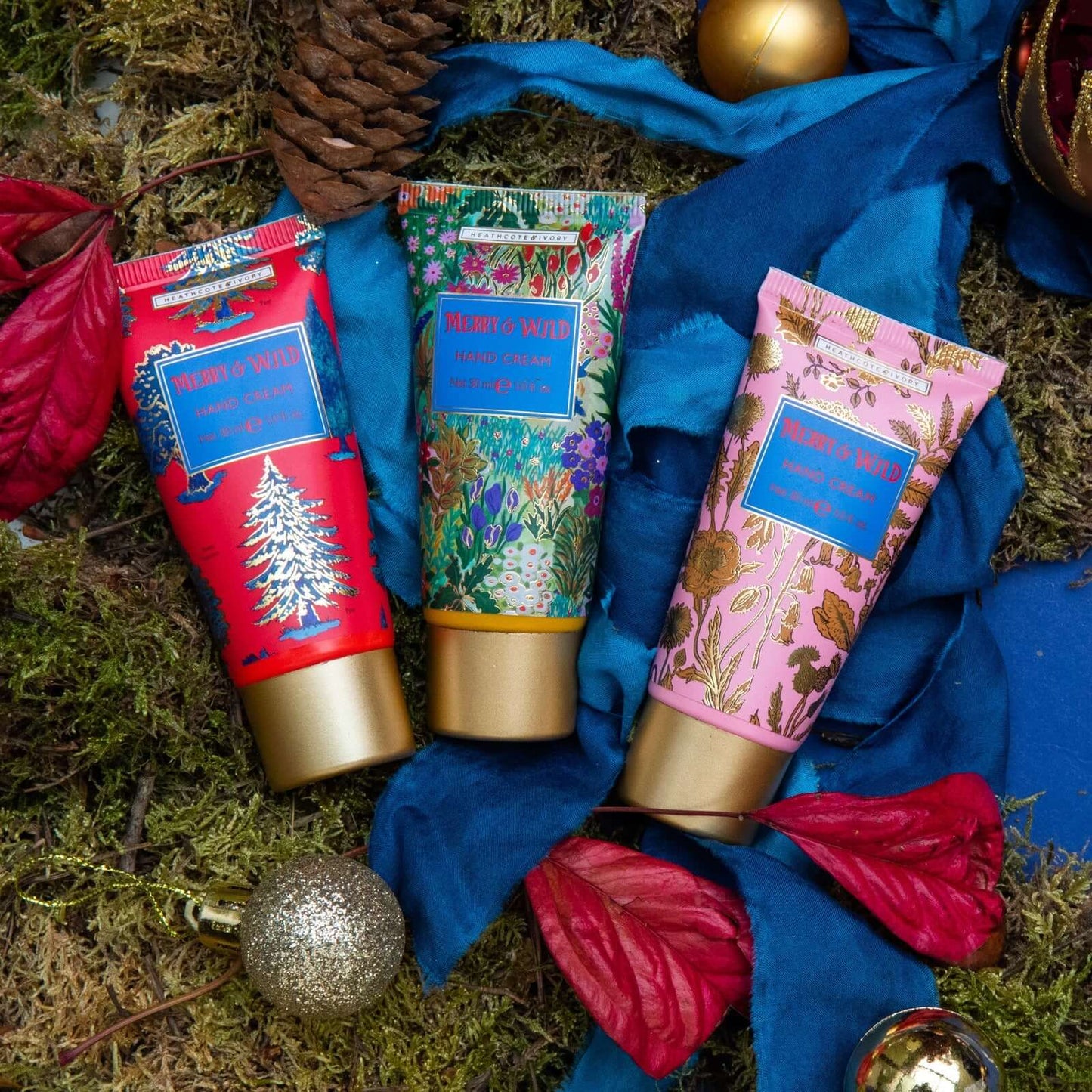 Heathcote & Ivory - Merry and Wild Hand Creams, 3x30ml