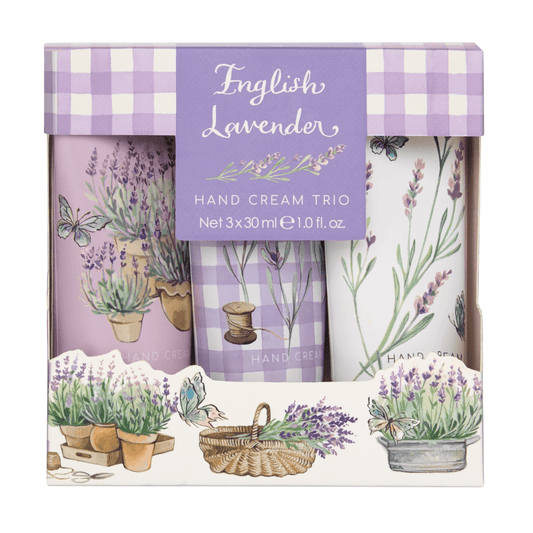 Heathcote & Ivory - English Lavender Hand Cream Trio, 3x 30ml