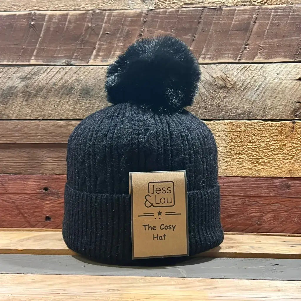 Jess & Lou - Unisex Cable Bobble Hat