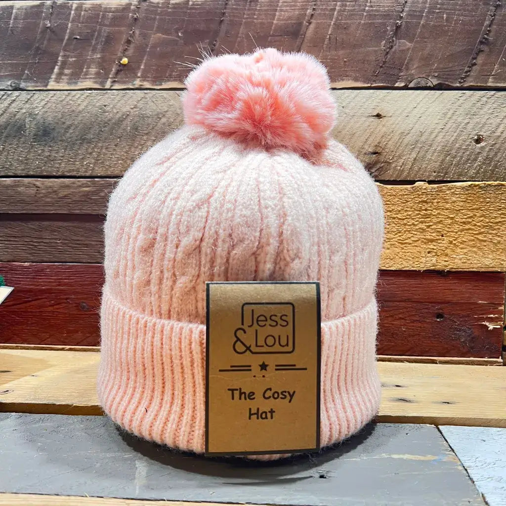 Jess & Lou - Unisex Cable Bobble Hat