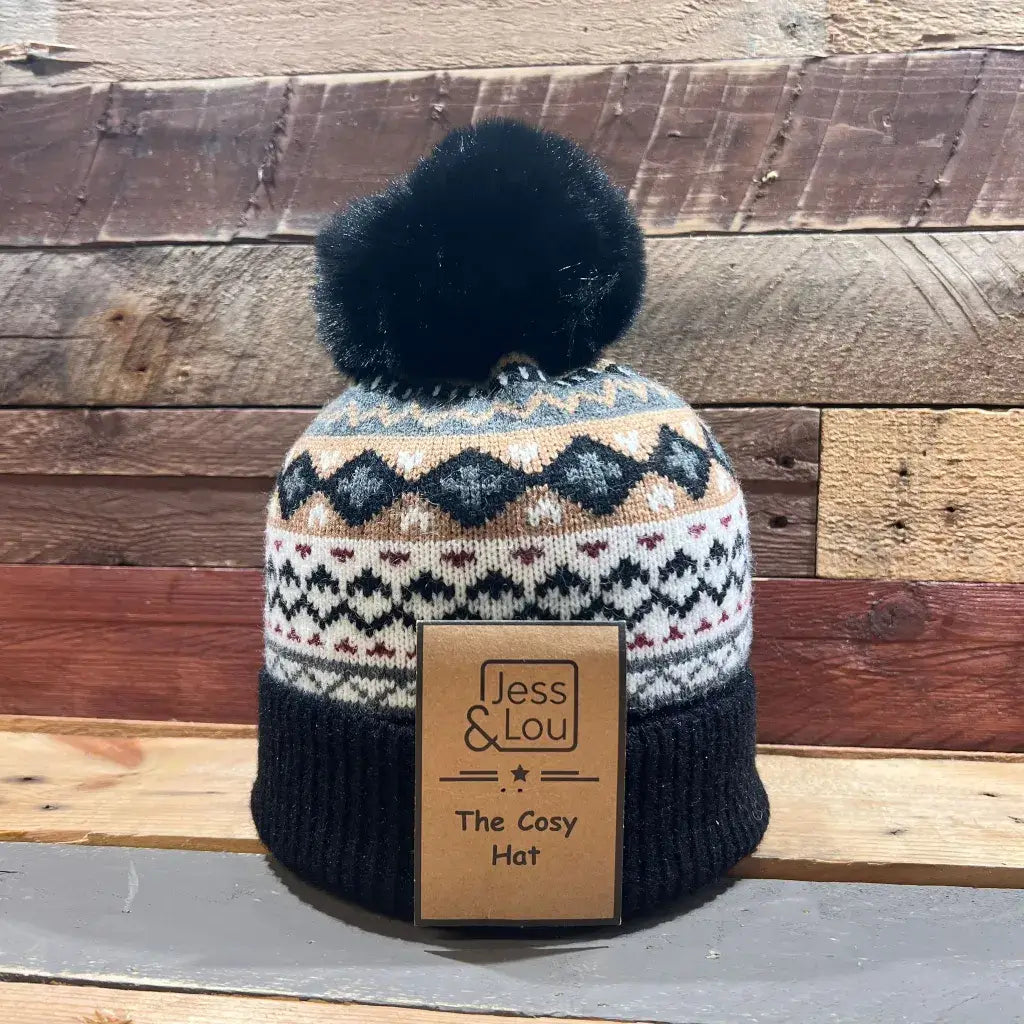 Jess & Lou - Unisex Nordic Cosy Bobble Hat