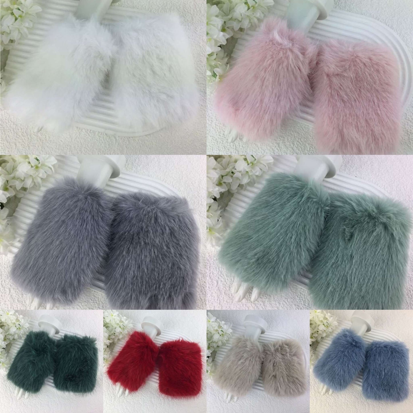 Fluffy Fingerless Mittens