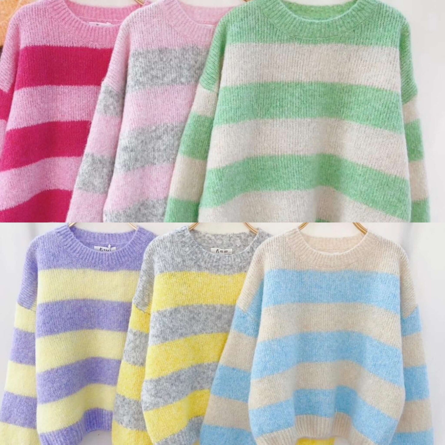 Cara Pastel Stripe Jumper