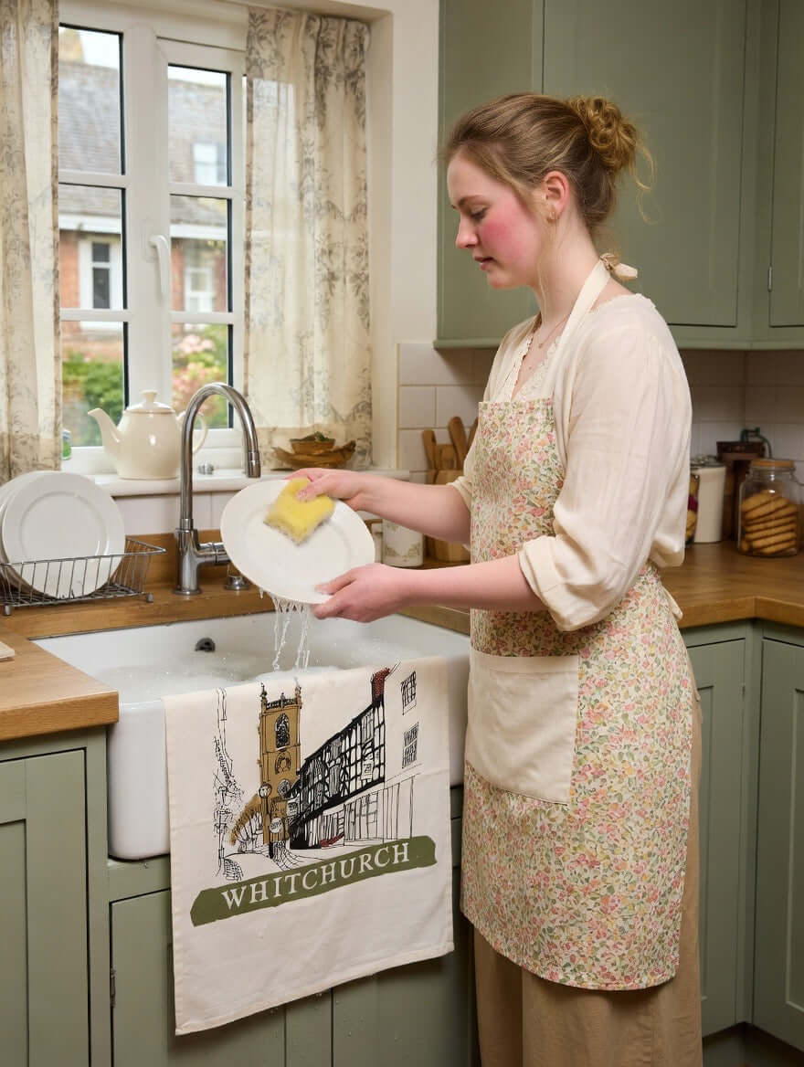 Whitchurch Shropshire Church Tea Towel
