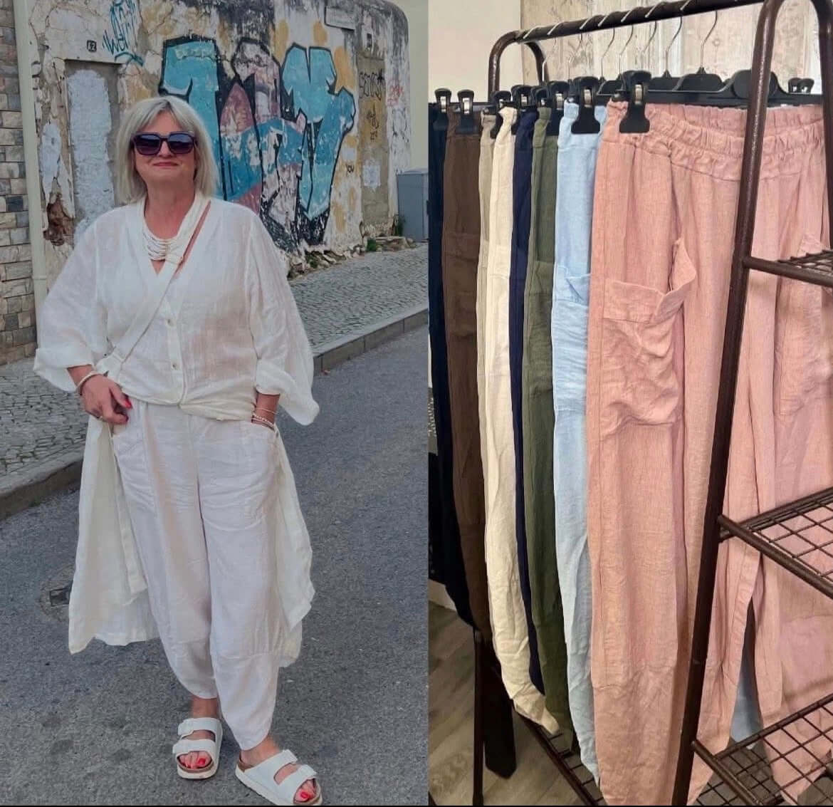 Ladies Lightweight Balloon Trousers